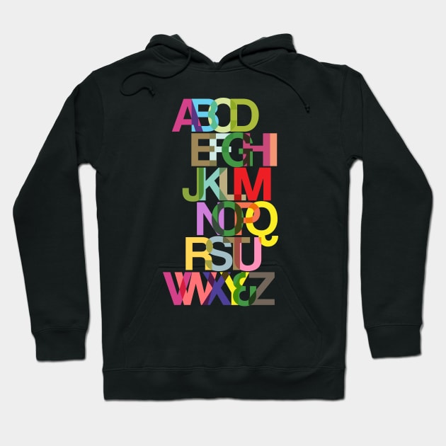 ALPHABET MINIMALIST Hoodie by Trangle Imagi